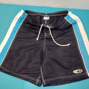 Good Vibes Men's Navy Blue Bermuda Shorts Swimwear - Size L